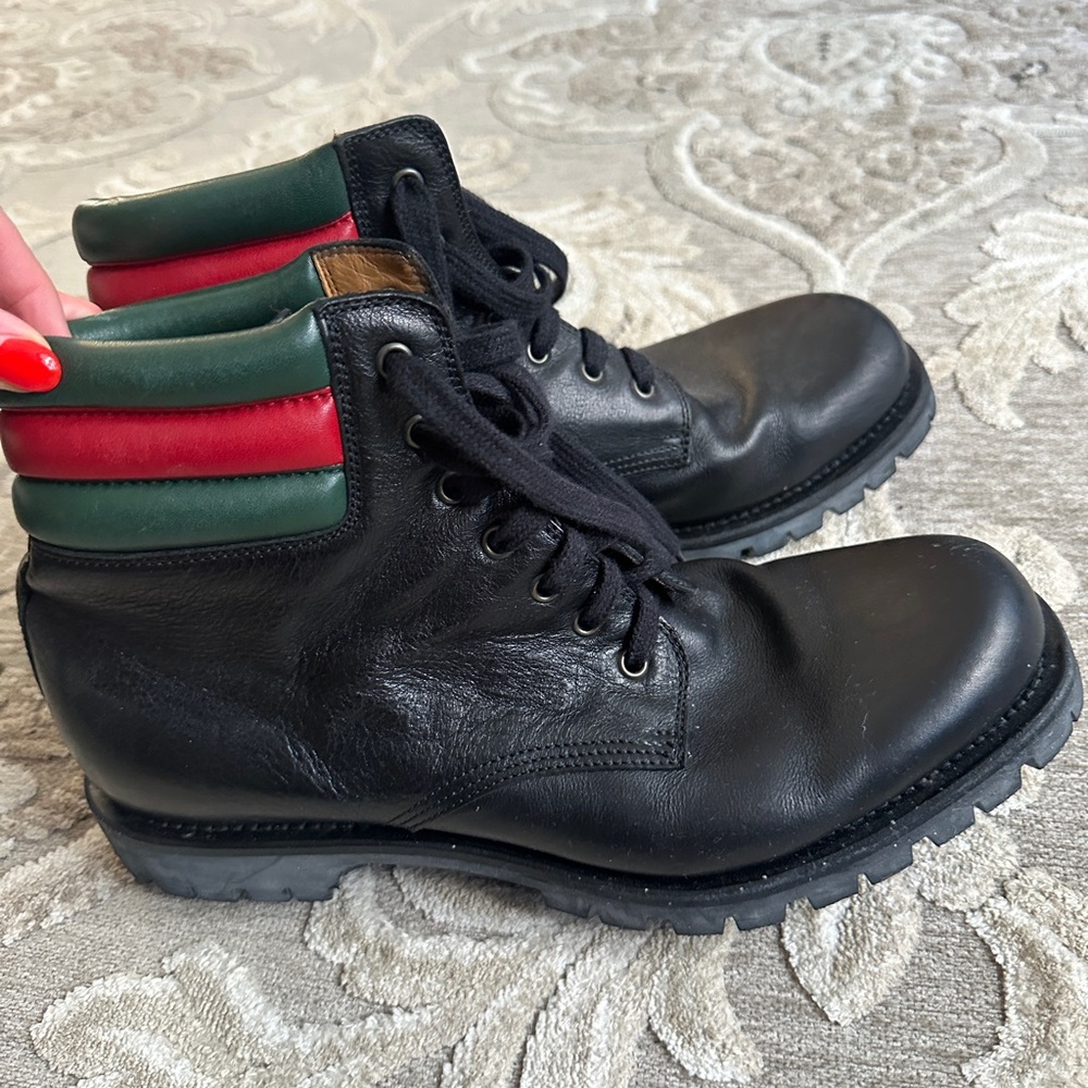 Gucci High Top Men’s leather boot - Picture 3 of 5